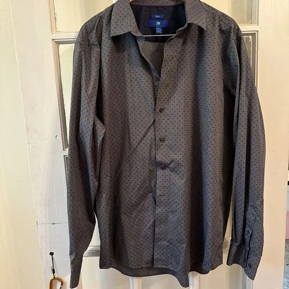 Egara Non Iron Slim‎ Fit 2XLT Men's Long Sleeve Button Up Purple Hue Color - Picture 1 of 9